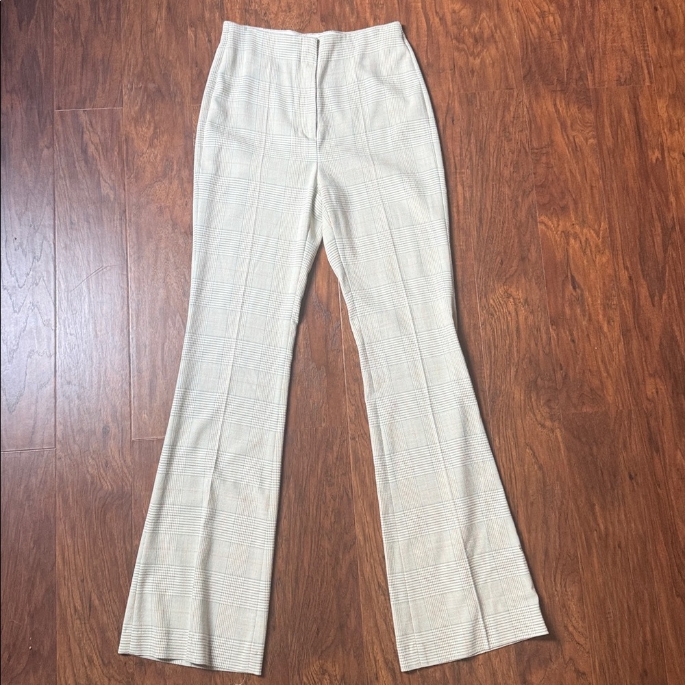zara green plaid pants